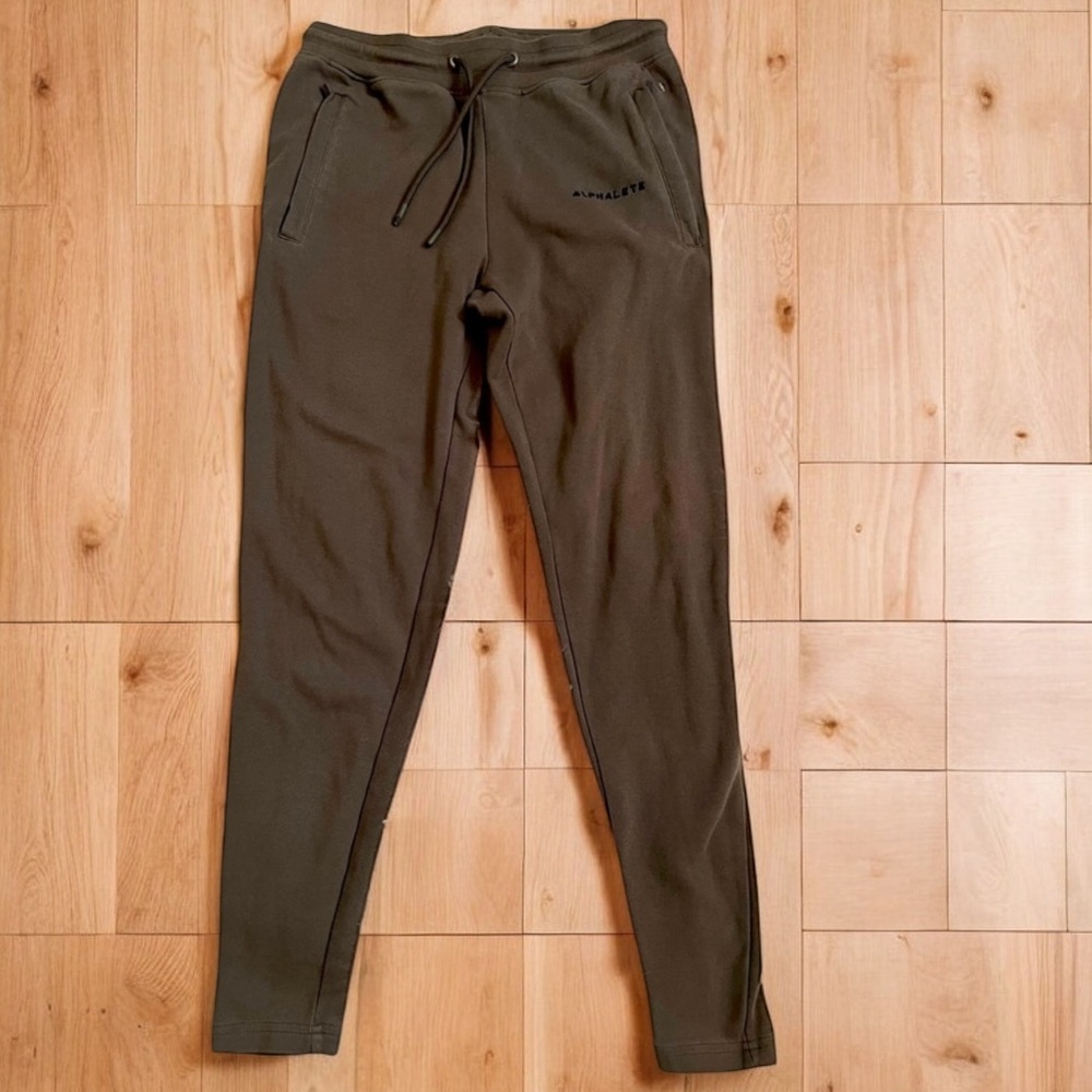 Alphalete Women’s Joggers Size M Gray‎ High Rise Drawstring Athletic Pants